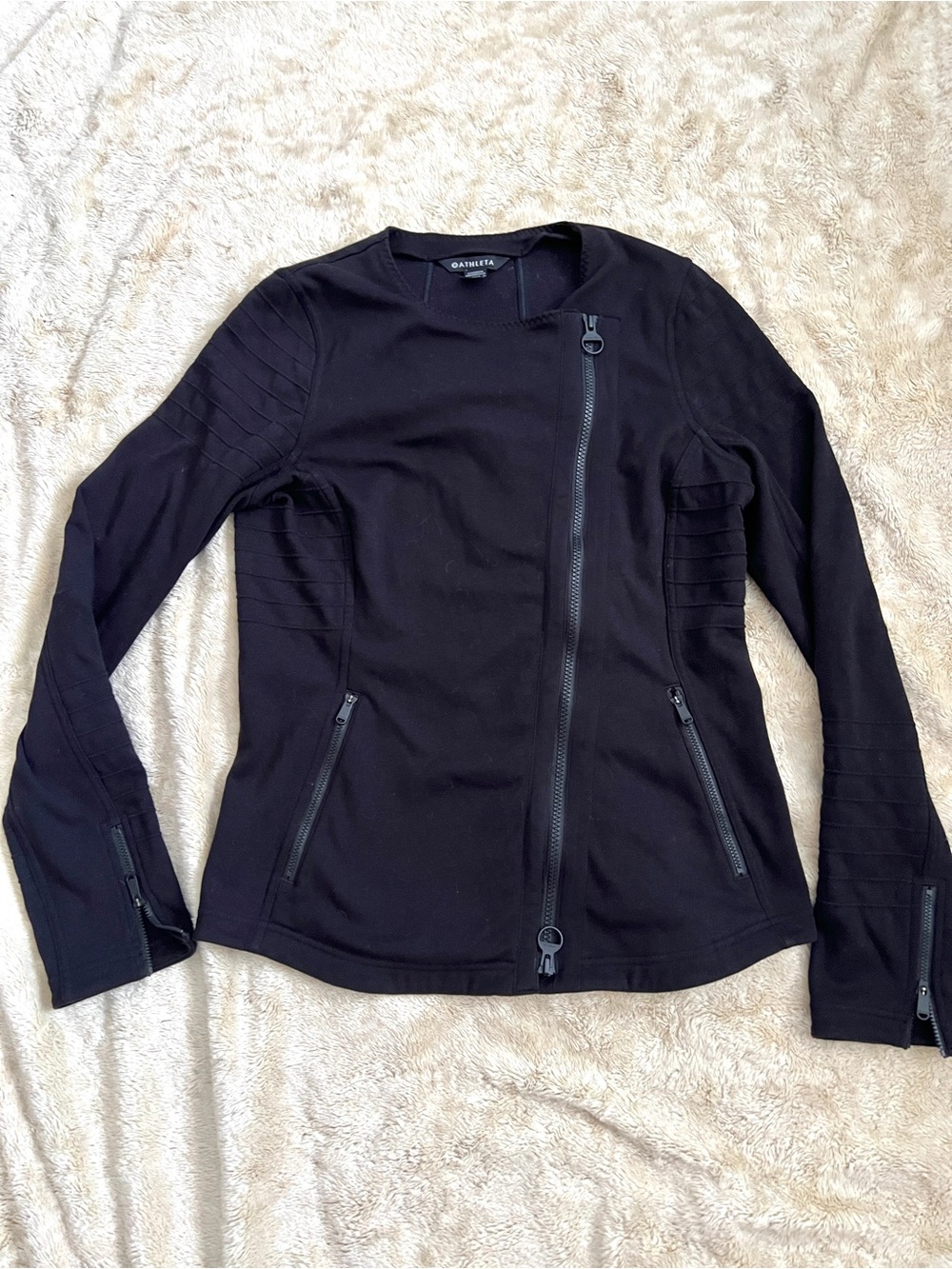 ATHLETA Woman's Asymmetrical Athletic Sporty Jacket Size M